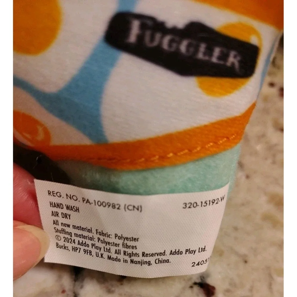 Fuggler Plush Budgie Underwear Funny Ugly Monster Blue‎ Button Eyes Monster